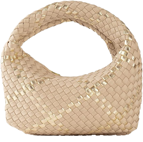 Carrie Buff Mini Woven Hobo